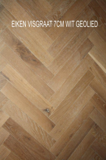 EIKEN VISGRAAT 7CM WIT GEOLIED